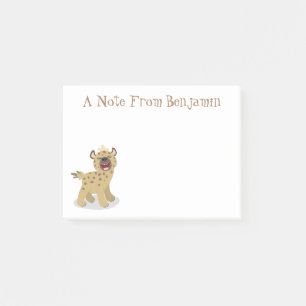 Post-it® Caricature amusante hyena riant illustration