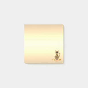 Post-it® Caricature de chat de tigre mignon