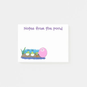 Post-it® Caricature de grenouilles drôles