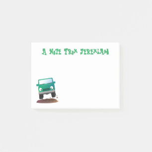 Post-it® Caricature de voiture 4 X4 hors route