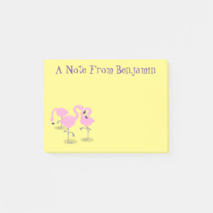 Post-it® Caricature en trio flamand rose mou