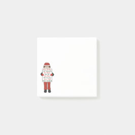 Post-it® Caricature Enfant tenant Noël Symbole de voeux