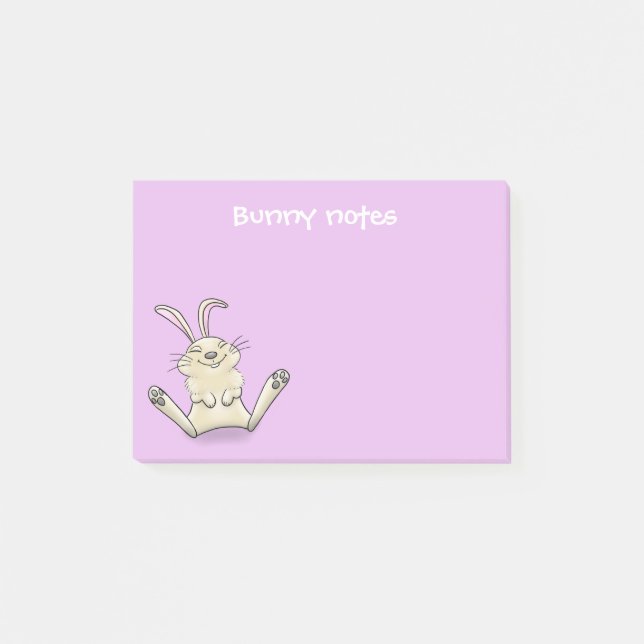 Post-it® Caricature joli sourire lapin lapin bébé lapin lap (Devant)