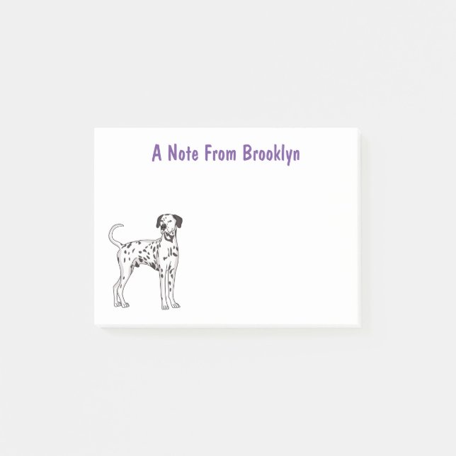 Post-it® Caricature pour chien dalmate (Devant)