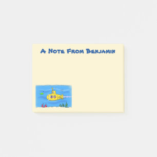 Post-it® Caricature sous-marine joyeuse