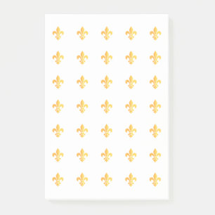 Post-it® Carnaval Mardi Gras Arlequin Gold Fleur de Lis