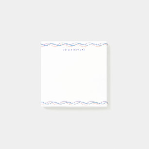 Post-it® Carré Élégant bordure ondulée pastel doux