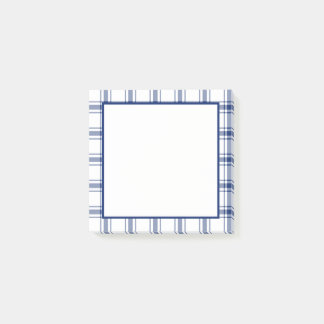 Post-it® Carreaux bleus et blancs nautiques