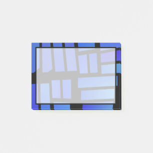 Post-it® Carreaux rectangulaires bleus
