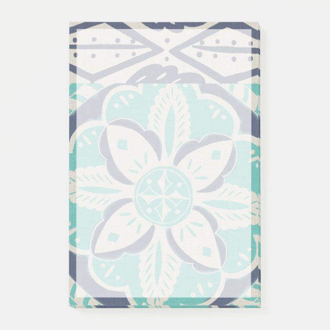 Post-it® Carrelage bleu Batik IV (Devant)