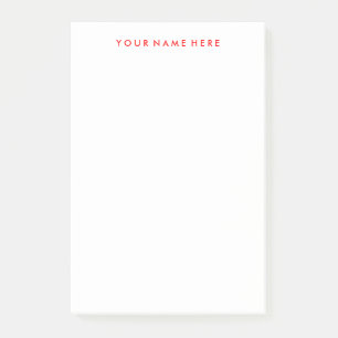 Post-it® Carte à collage à note personnalisable en rouge