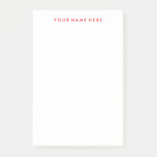 Post-it® Carte à collage à note personnalisable en rouge
