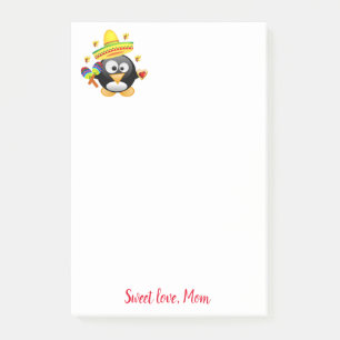 Post-it® Carte de Saint-Valentin Penguin Note