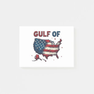 Post-it® Carte du golfe d'Amérique USA Trump USA Golfe du M