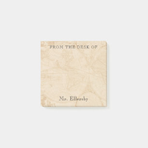 Post-it® Carte Old World Ajouter le nom 3x3