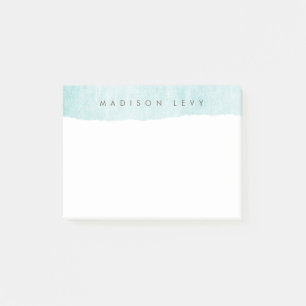 Post-it® Carte Turquoise Minimaliste Distressed Torts