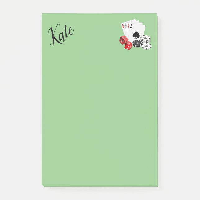 Post-it® Cartes Ace de Post-it Notes (Devant)