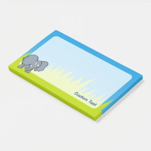 Post-it® Cartographie d'éléphant gris