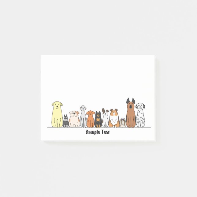 Post-it® cartoon dogs postit (Devant)