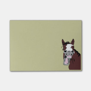 Post-it® Cartoon Laughing Cheval Humour amusant Bureau Cade