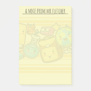 Post-it® Cartoon personnalisé Motif d'approvisionnement de