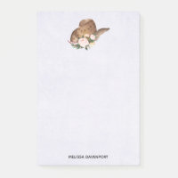 Casquette Brown Cowgirl avec fleurs roses