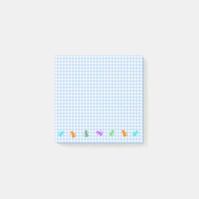 POST-IT® CAT＆チェック（ブルー）    ポストイット (Devant)