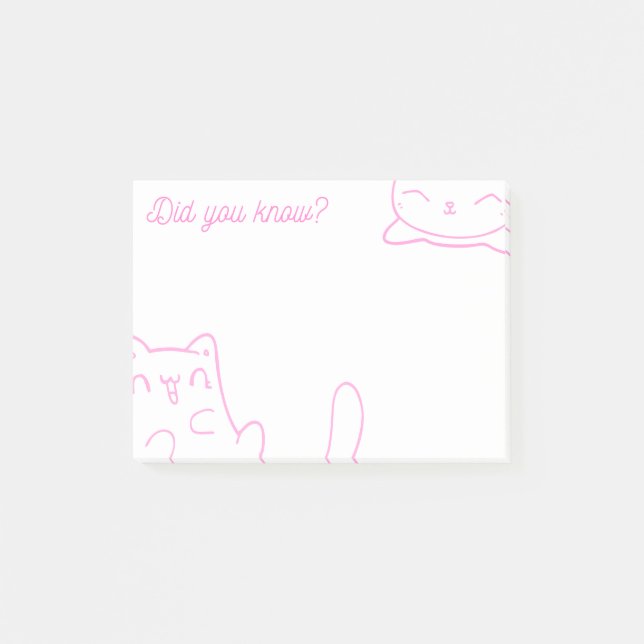 Post-it® Cat Kitty Lunch Box Note Pad - Post-it Notes (Devant)