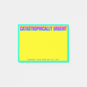 Post-it® CATASTROPHIQUEMENT URGENT (Jaune)