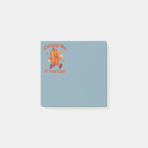 Post-it® Catsume-moi si tu peux drôle Hot Dog - Ketchup Pun