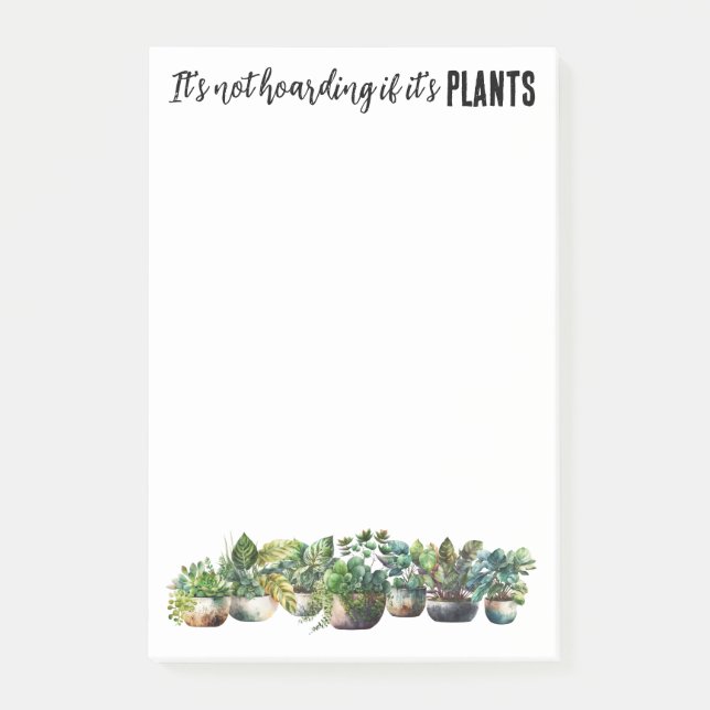 Post-it® Ce n'est pas un thésaurisant si c'est plante (Devant)