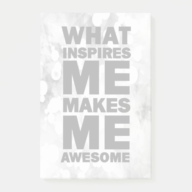 Post-it® Ce qui m'inspire me rend impressionnant (Devant)