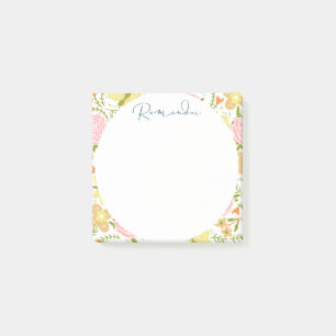 Post-it® Cercle floral et Abstrait