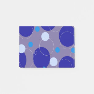 Post-it® Cercles Bleus Rétro & Ovales Royal Periwinkle Aqua