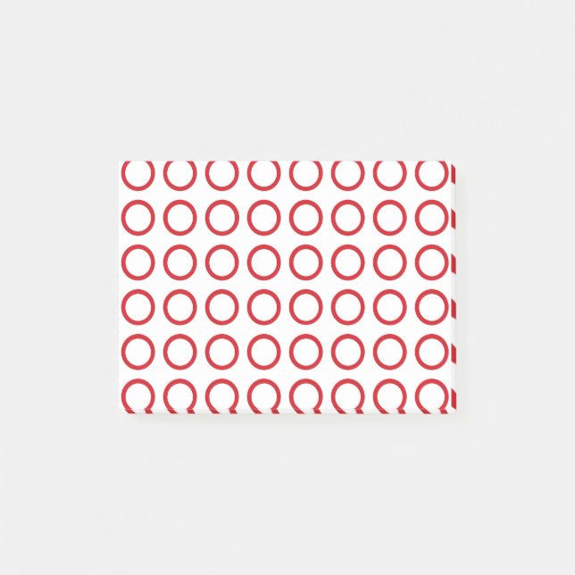 Post-it® Cercles rouges (Devant)