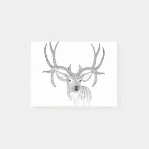 Post-it® cerf, chasse aux cerfs, cerf muet, cerf de bébé, q