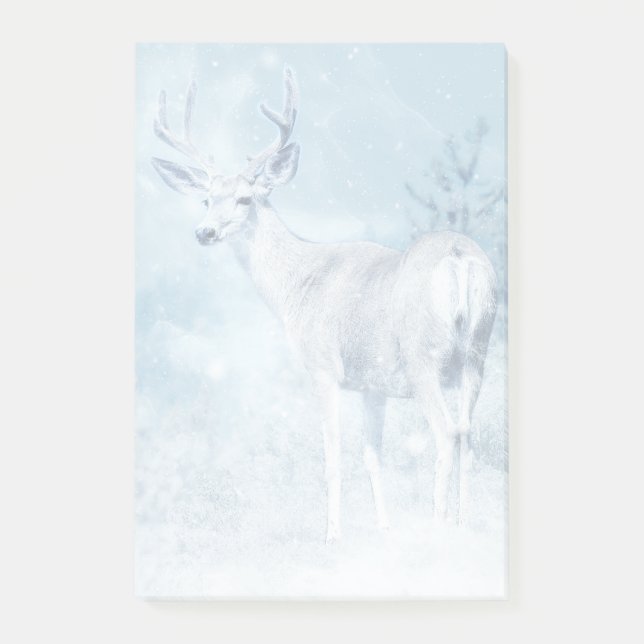Post-it® Cerfs et pins d'hiver (Devant)