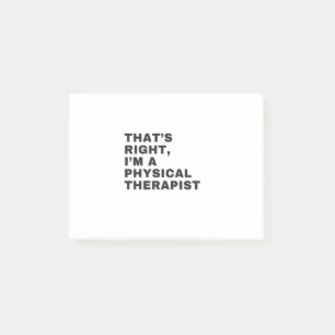 POST-IT® C'EST BIEN, JE SUIS UN THÉRAPEUTE PHYSIQUE