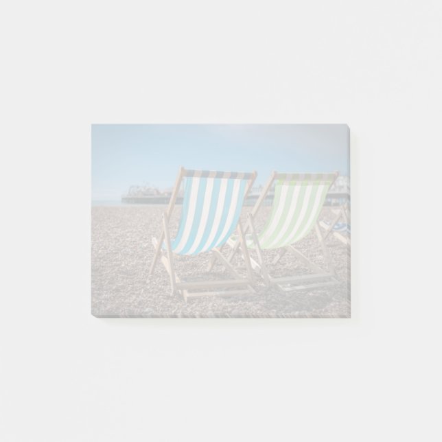 Post-it® Chaises de plate-forme regardant la mer (Devant)