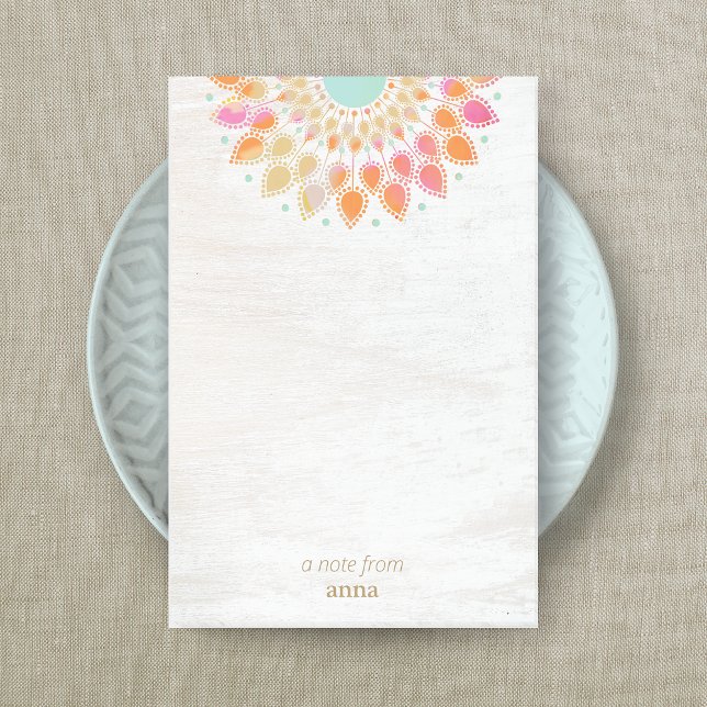 Post-it® Chakra Lotus Fleur Mandala Floral Bloc-notes (Créateur téléchargé)