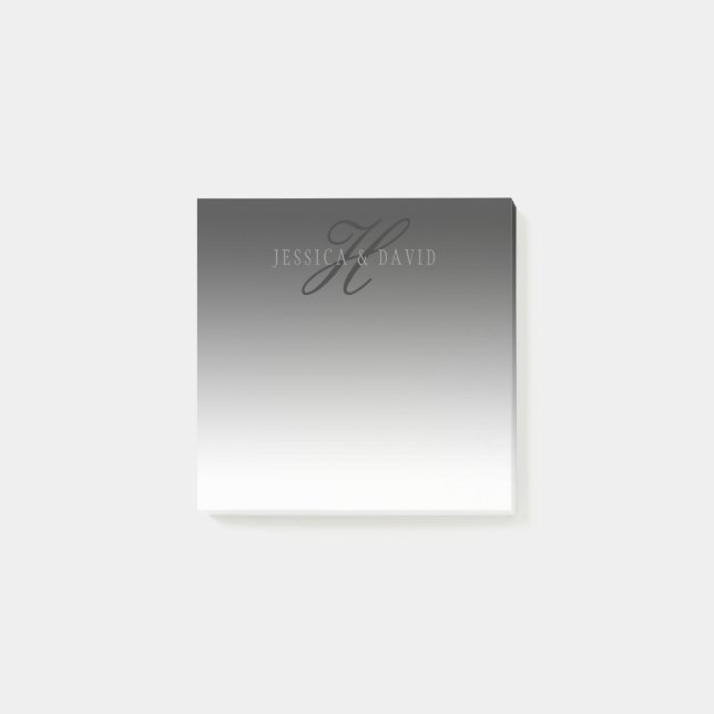 Post-it® Changement graduel Gray Gradient N'importe quel no (Devant)