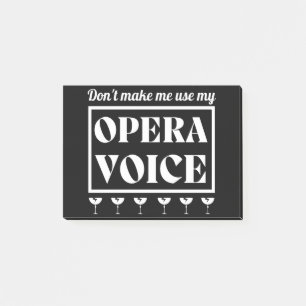 Post-it® Chanteur opéra vocal
