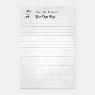 Post-it® Chapeau Haut de Forme Vintage Editable Chat Doublé