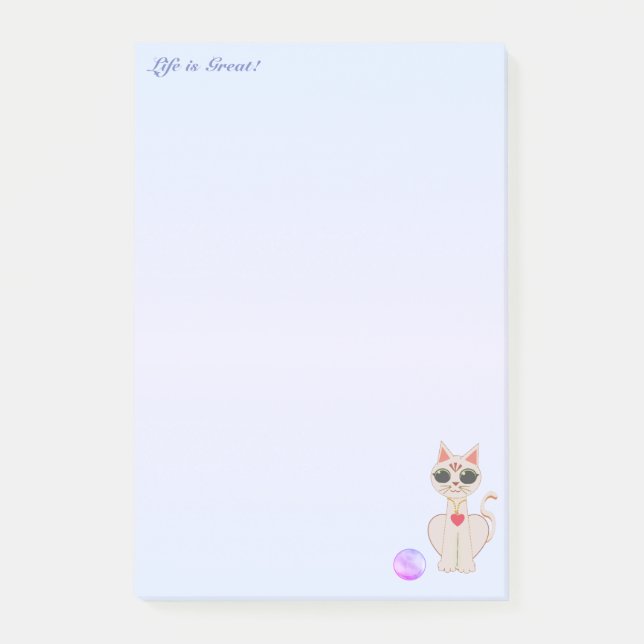 Post-it® Chat beige mignon (Devant)