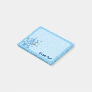 Post-it® Chat bleu avec notes de violon