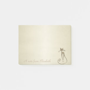 Post-it® Chat capricieux et fantaisiste, -Personnalisé