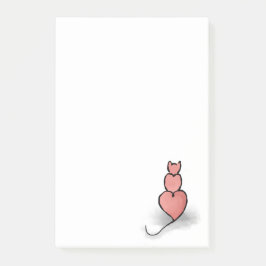 Post-it® Chat 'Coeur'