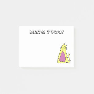 Post-it® Chat de dessin animé fantaisiste