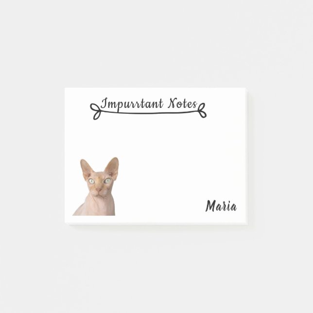 Post-it® Chat de Sphynx (Devant)