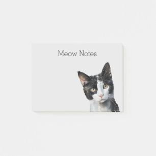 Post-it® Chat Kitty blanc gris noir